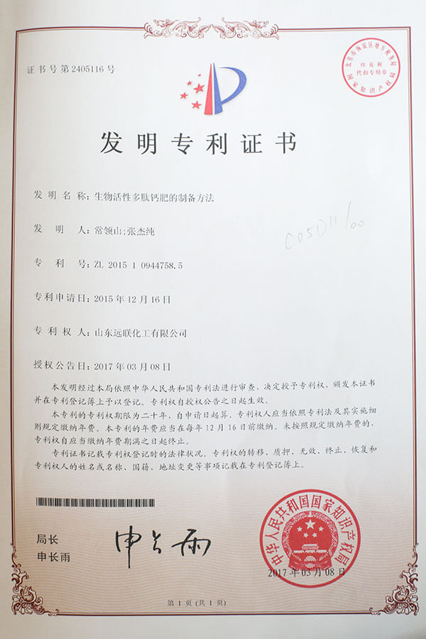 发明专利证书